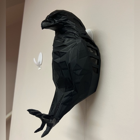 3D Printed Crow Lamp - Picture 1 of 4